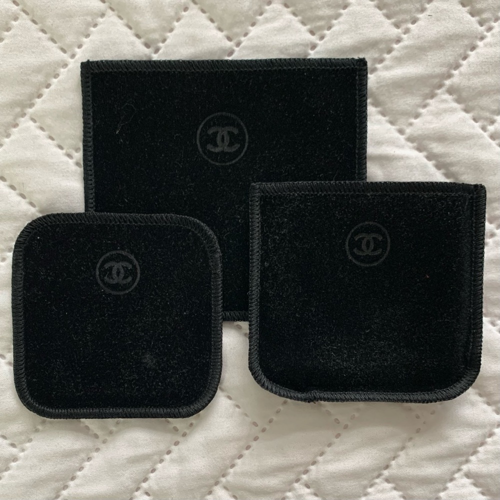 3 CHANEL velvet compact bags